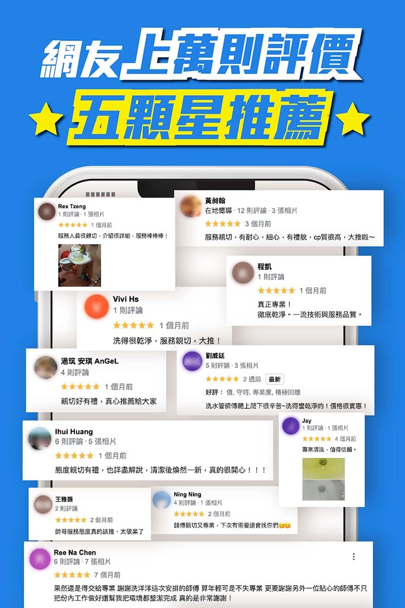 網友上萬則評價